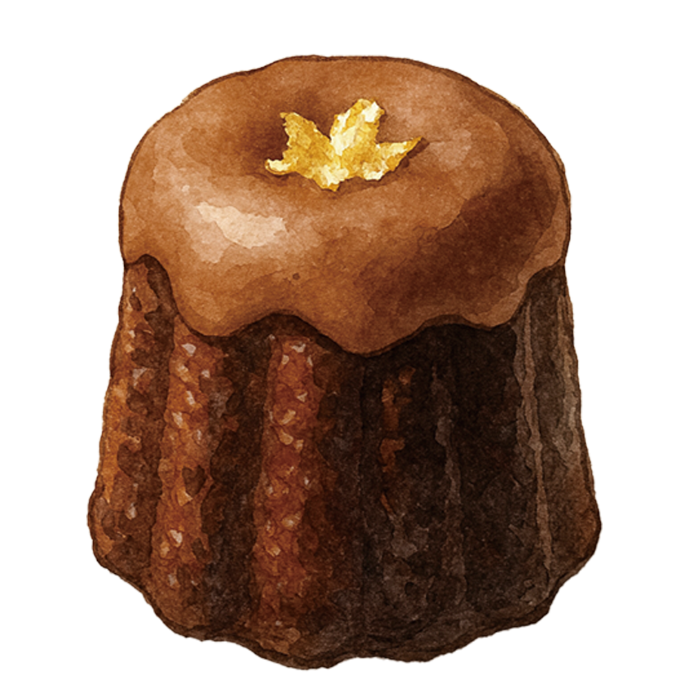 みわカヌレ（金箔チョコレート）