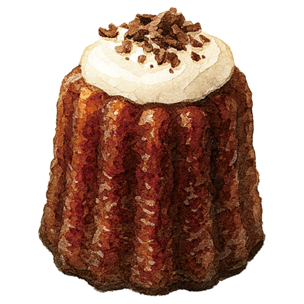 みわカヌレ（二種の珈琲バタークリーム）